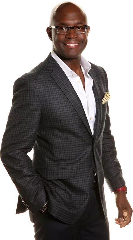 Bryan Williams posing in a suit